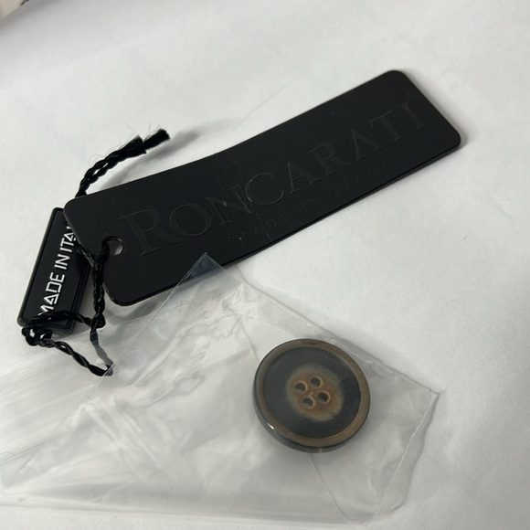 Roncarati Sz 40 Italian Suede Angora Front Button Trench Jacket - Picture 10 of 16